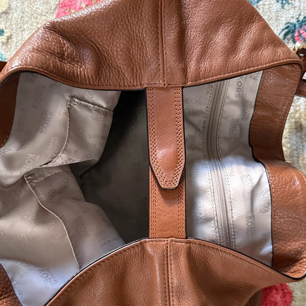 Michael Kors Tan Leather Shoulder Bag